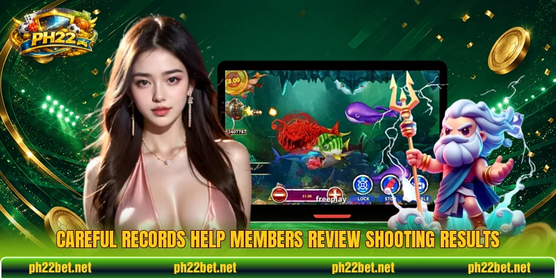 Careful records help members review shooting results Careful records help members review shooting results