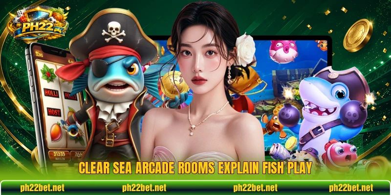 Clear sea arcade rooms explain Fish play Clear sea arcade rooms explain Fish play