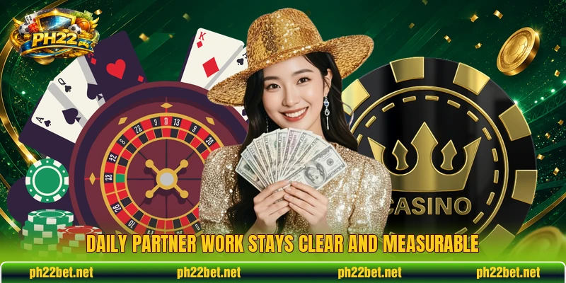 Daily partner work stays clear and measurable Daily partner work stays clear and measurable