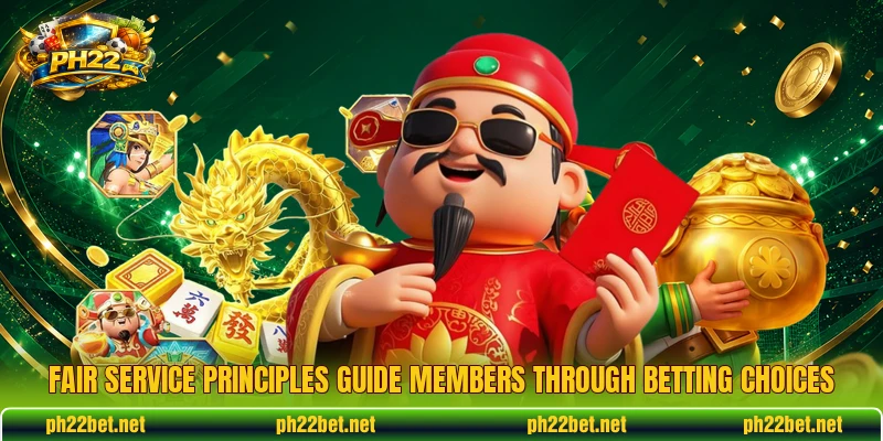 Fair service principles guide members through betting choices Fair service principles guide members through betting choices