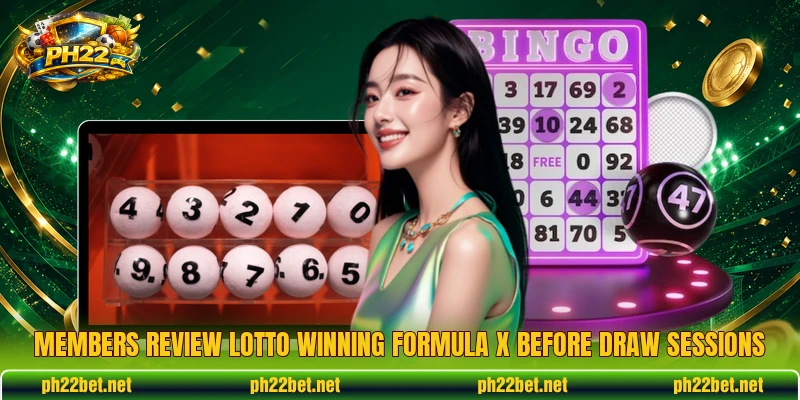 Members review Lotto Winning Formula X before draw sessions