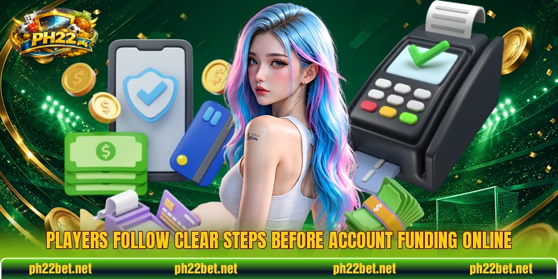 Players follow clear steps before account funding online Players follow clear steps before account funding online
