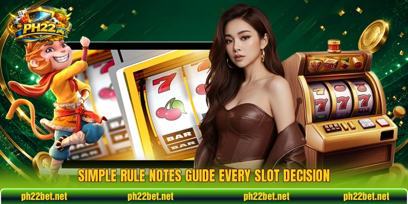 Simple rule notes guide every slot decision Simple rule notes guide every slot decision