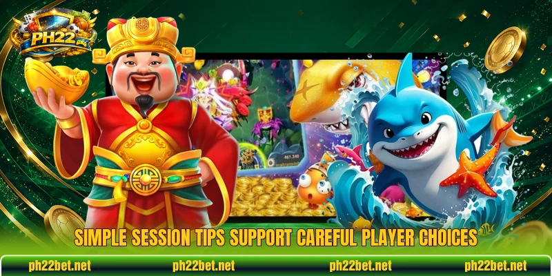 Simple session tips support careful player choices Simple session tips support careful player choices