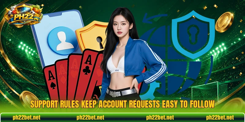 Support rules keep account requests easy to follow Support rules keep account requests easy to follow